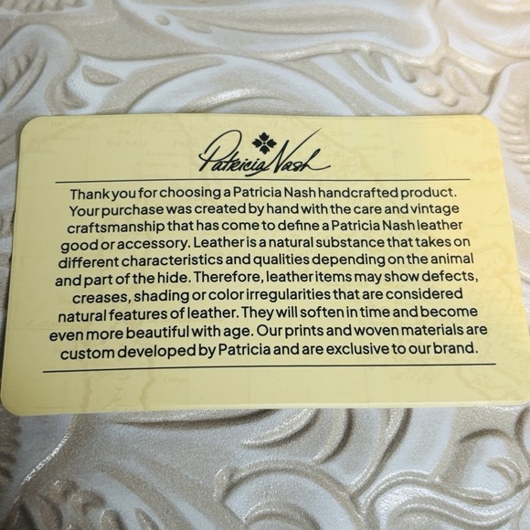 Patricia Nash Tinchi Tooled Chalk White Leather Crossbody Belt Bag NWT - Picture 11 of 14